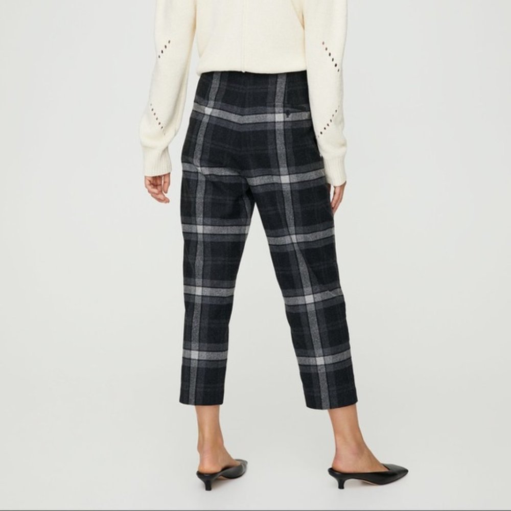 Aritzia Wilfred Chambery Check Plaid Wool Pant - Picture 2 of 4